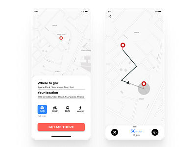 Location Tracking- Daily UI #20 app daily ui challenge dailyui design figma location tracking location tracking ui map ui design ui ux
