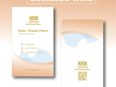 Vertical Business Card || Name Card Design branding business card design graphic design illustration modern design ui unique design vector vertical visiting card