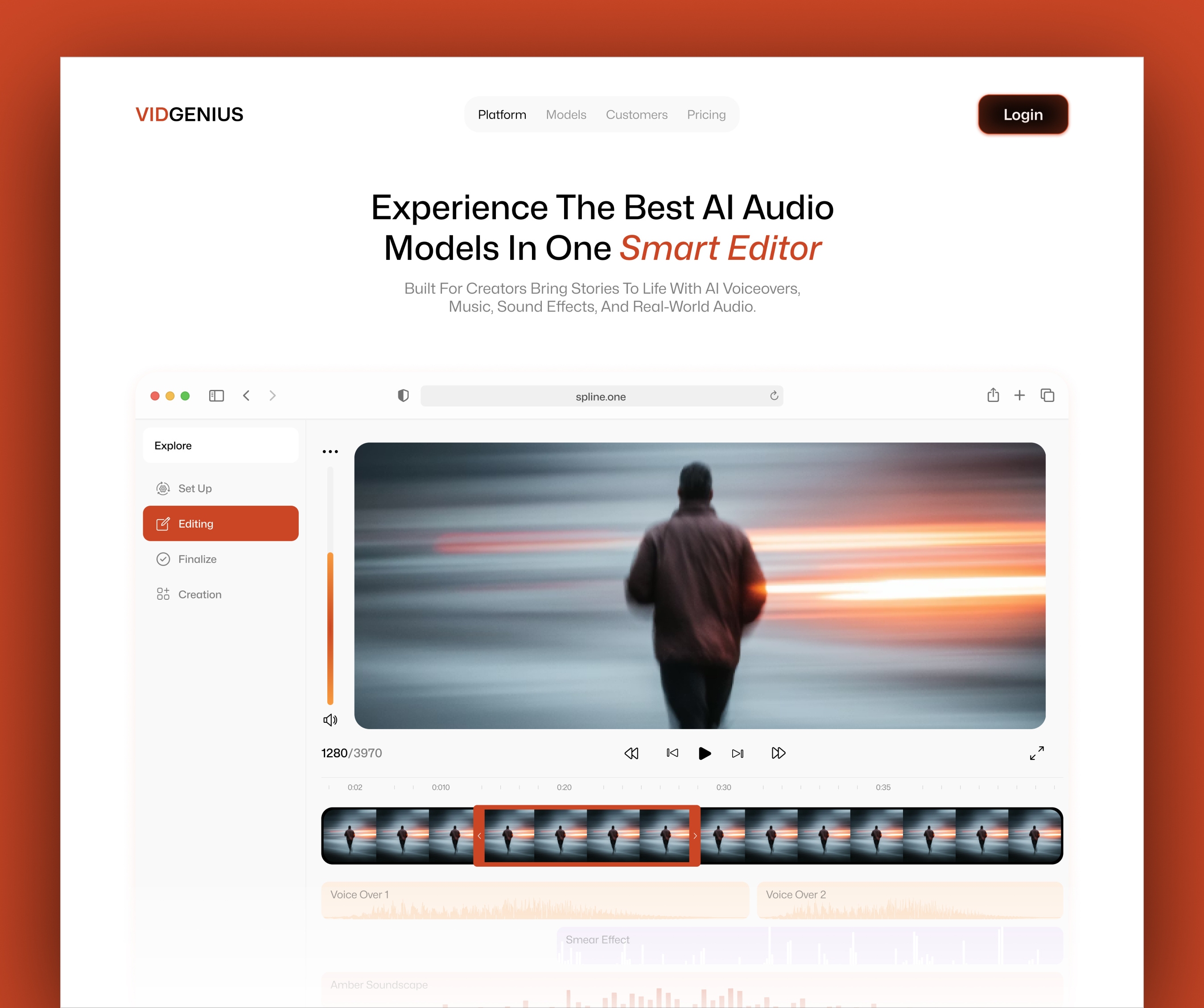 AI Video Editor Platform Page Design branding design inner page interface landing page platform page product product design service social media startup tech ui ui design uiux ux ux design web web design website