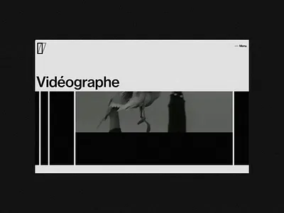 Videographe - Site art site brand update brandin branding gallery grid system ui video website