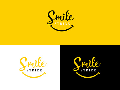 Smile Stride logo bold logo brand identity branding clean logo creative logo dental logo dentist logo letter logo logo maker minimal logo smile logo