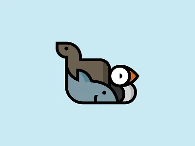 Coastal Cute Logo branding design flat graphic design illustration logo minimal vector