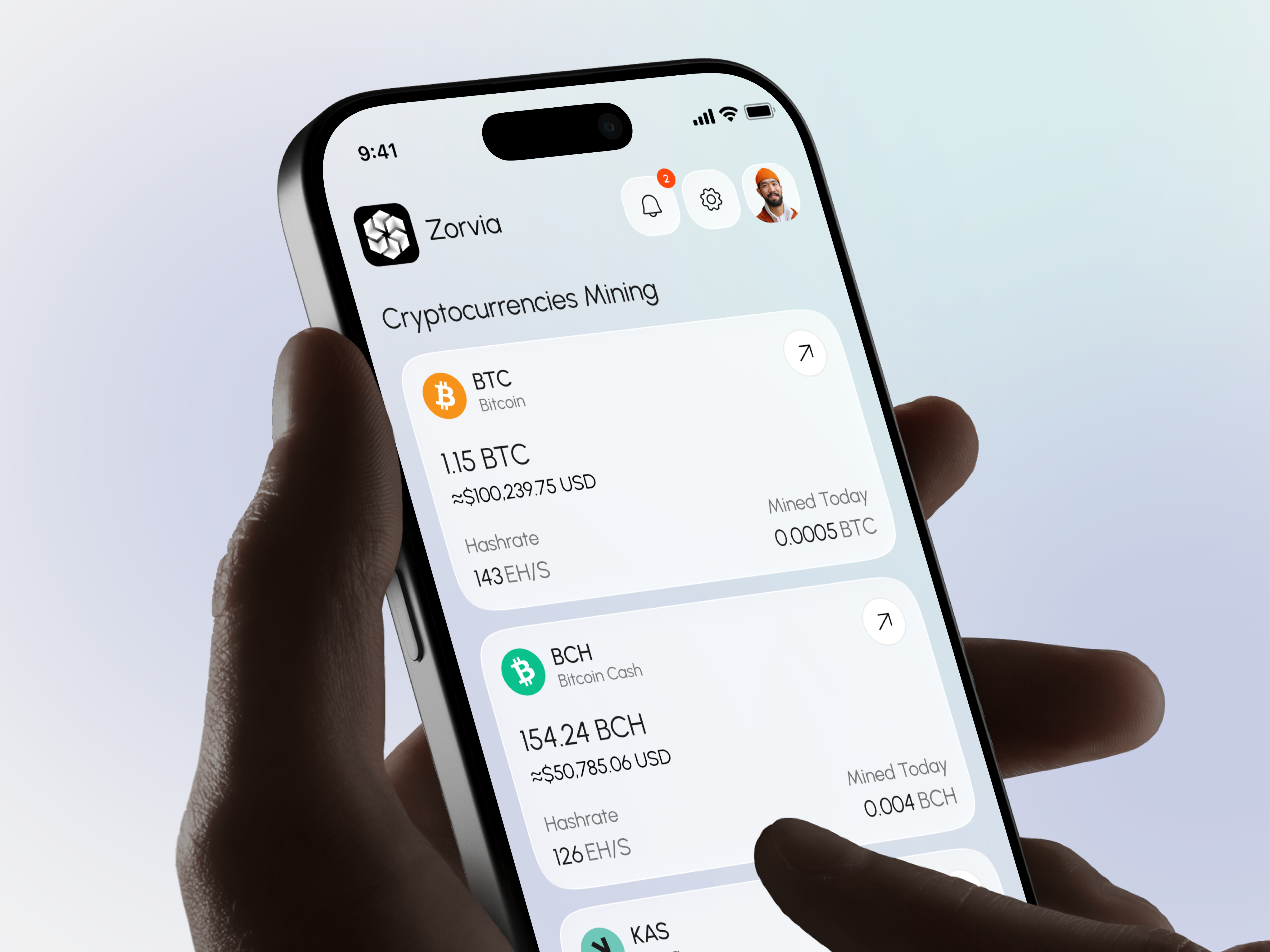 Example of Zorvia - Crypto Mining Operations Platform | Fivecube