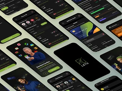 LETU International Money Transfer fintech ui uidesign
