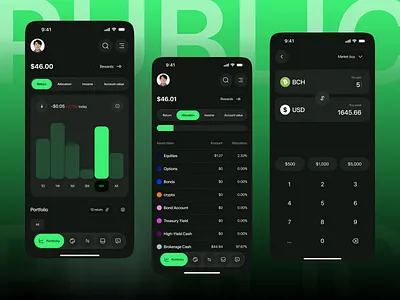 Crypto Investment Mobile App app crypto app crypto ui crypto wallet finance app fintech app investment app trading app web web3 mobile
