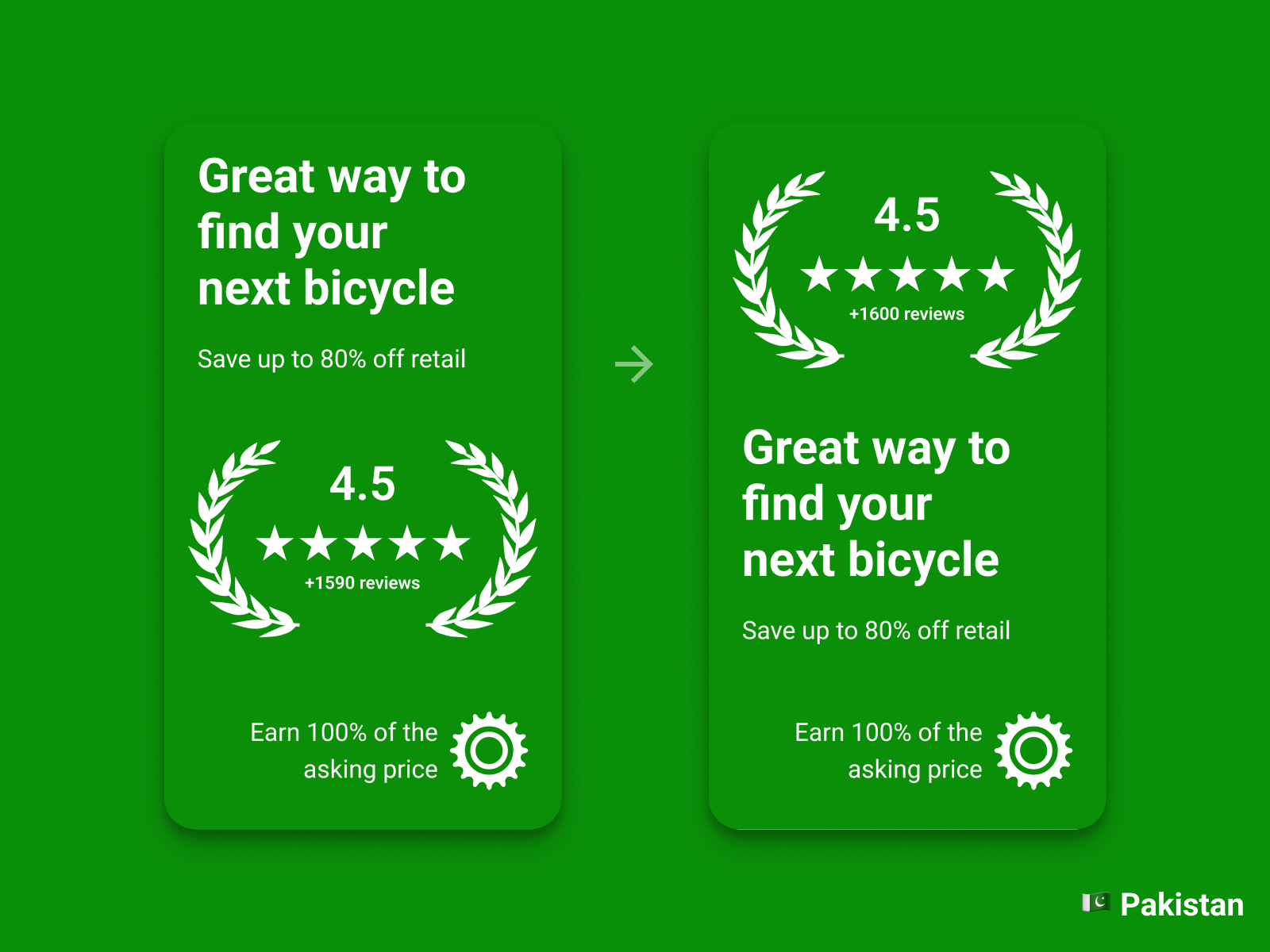 Sprocket Android Experiment: Flip ratings wreath up! ⭐️⭐️⭐️⭐️⭐️