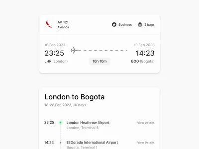 Travel Cards airport booking cards clean flight card flights minimal travel travel cards travelling ui