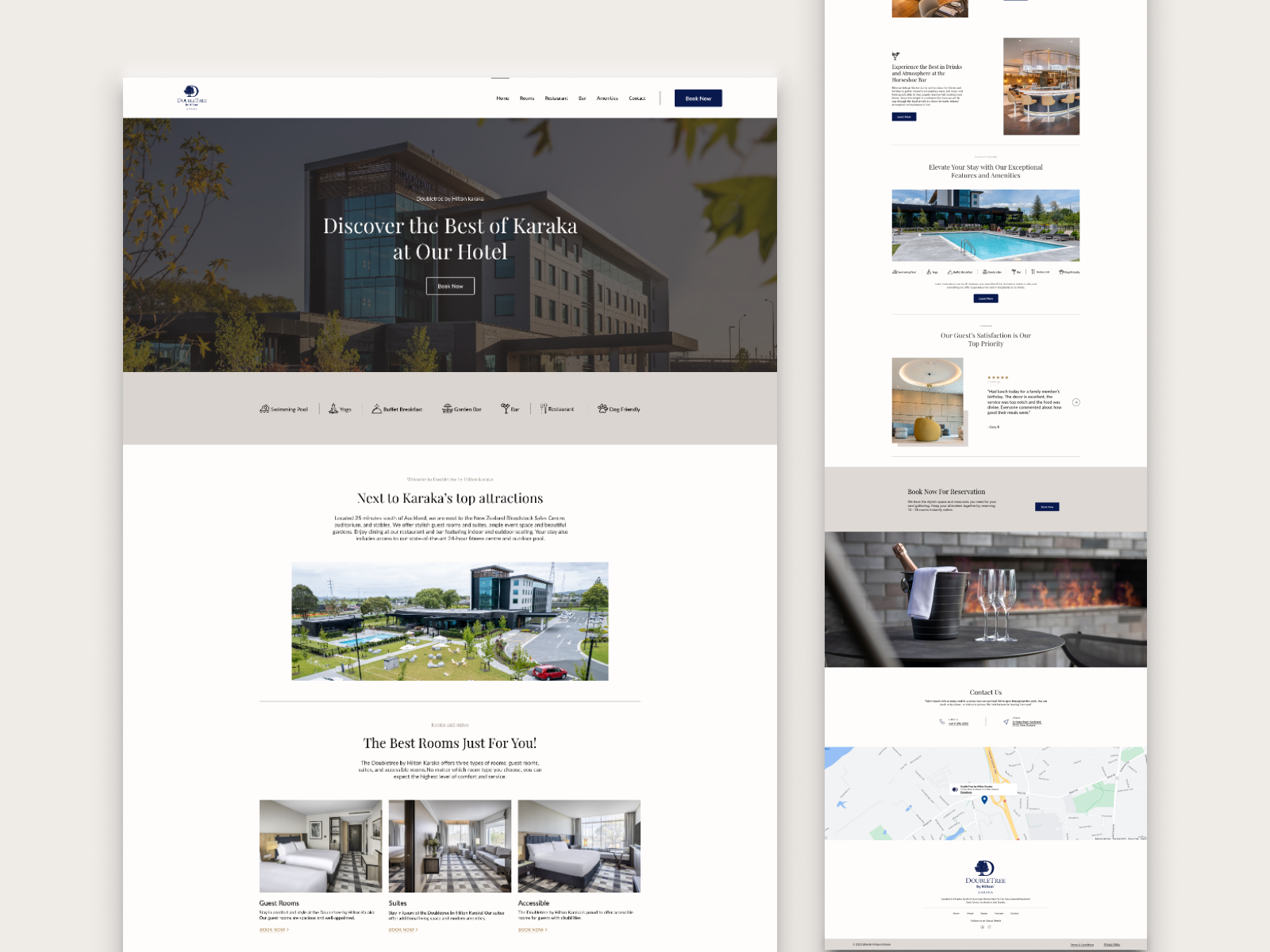 Hotel Website Homepage Design by WebnWell on Dribbble