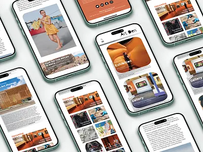Art Den - Art News Website brand identity design graphic design layout logo mobile site redesign typography website