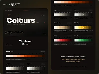 Styleguide - Modular Color System & Intentional Logic clean ui dark mode dark ui design system designtokens dribbble figma graphic design inspiration design luxury design minimal design modern style guide styleguide ui design ux design visual identity