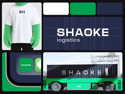 Shaoke - Logistics Mobile App: Logo&Brand Identity Design 3d ai ai app animation assistant brand design brand identity branding chatbot delivery design graphic design illustration logistics app logo logo design motion motion graphics ui