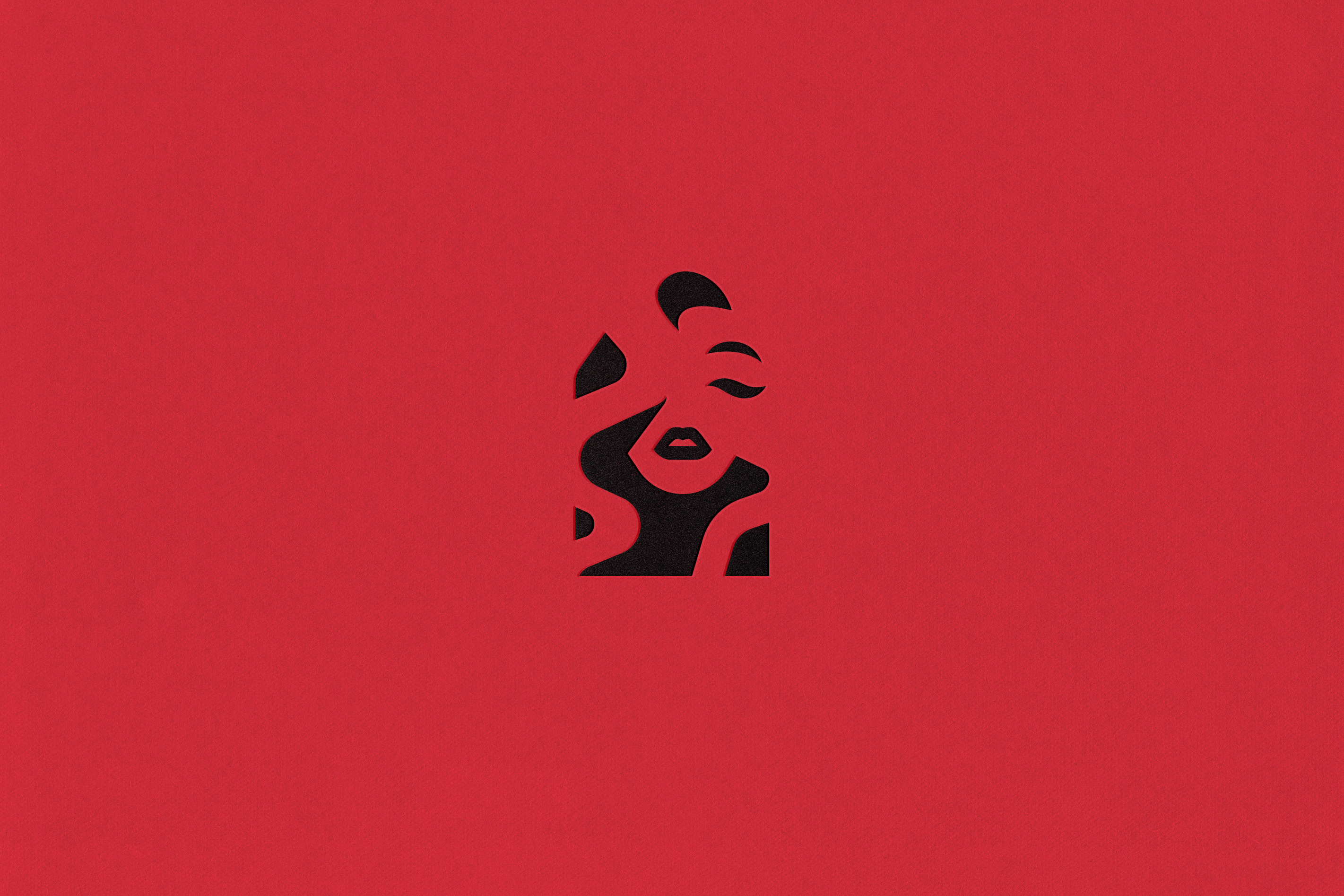 Silhouette aura beauty branding design faca girl graphic design hair icon illustration kiss logo logo design muse silhouette vector woman