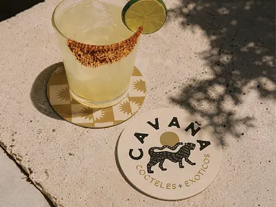 Cavaña Brand Identity brand identity branding california coaster cocktails illustraiton vintage