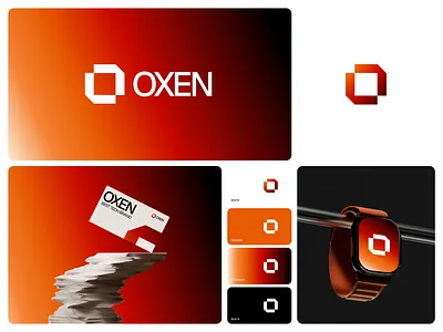 Brand Identity for Oxen - Tech Brand 3d animation best design 2026 brand identity branding design graphic design logo logo design logo mockup mockups motion graphics products design stationary stationary design ui
