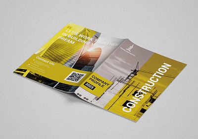 Company Profile Design bi fold brochure booklet branding brochure business catalog company profile company profile design construction design graphic design magazine marketing photoshop