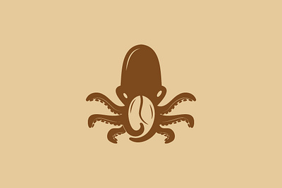 Octopus Coffee coffee coffeebean coffeelover design illustration logo octopus