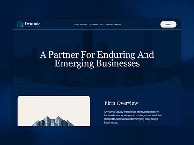 Dynamic Equity Partners Website Design