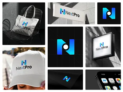 NextPro_Visual Brand Identity Design branding businesslogo creative creativelogo design graphic design latter m latter n logo logoicon logomaker logos modern modernlogo np logo sampledesign techlogo