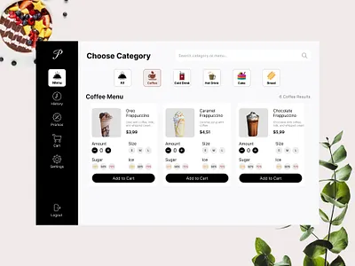 Patisserie Website animation design figma food motion design ui website