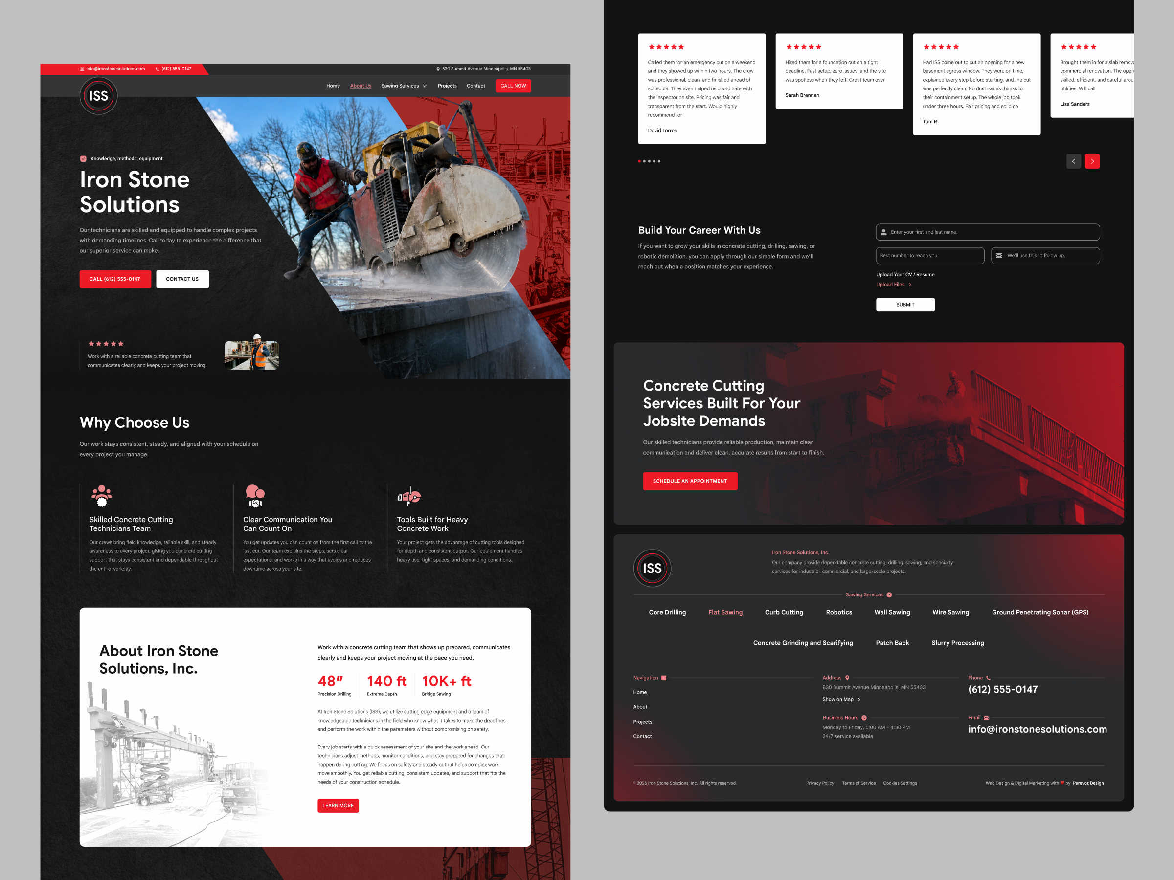 Construction Company Website agency architect architecture building business company company profile company website concrete construction contractor home page property real estate web web design website website design