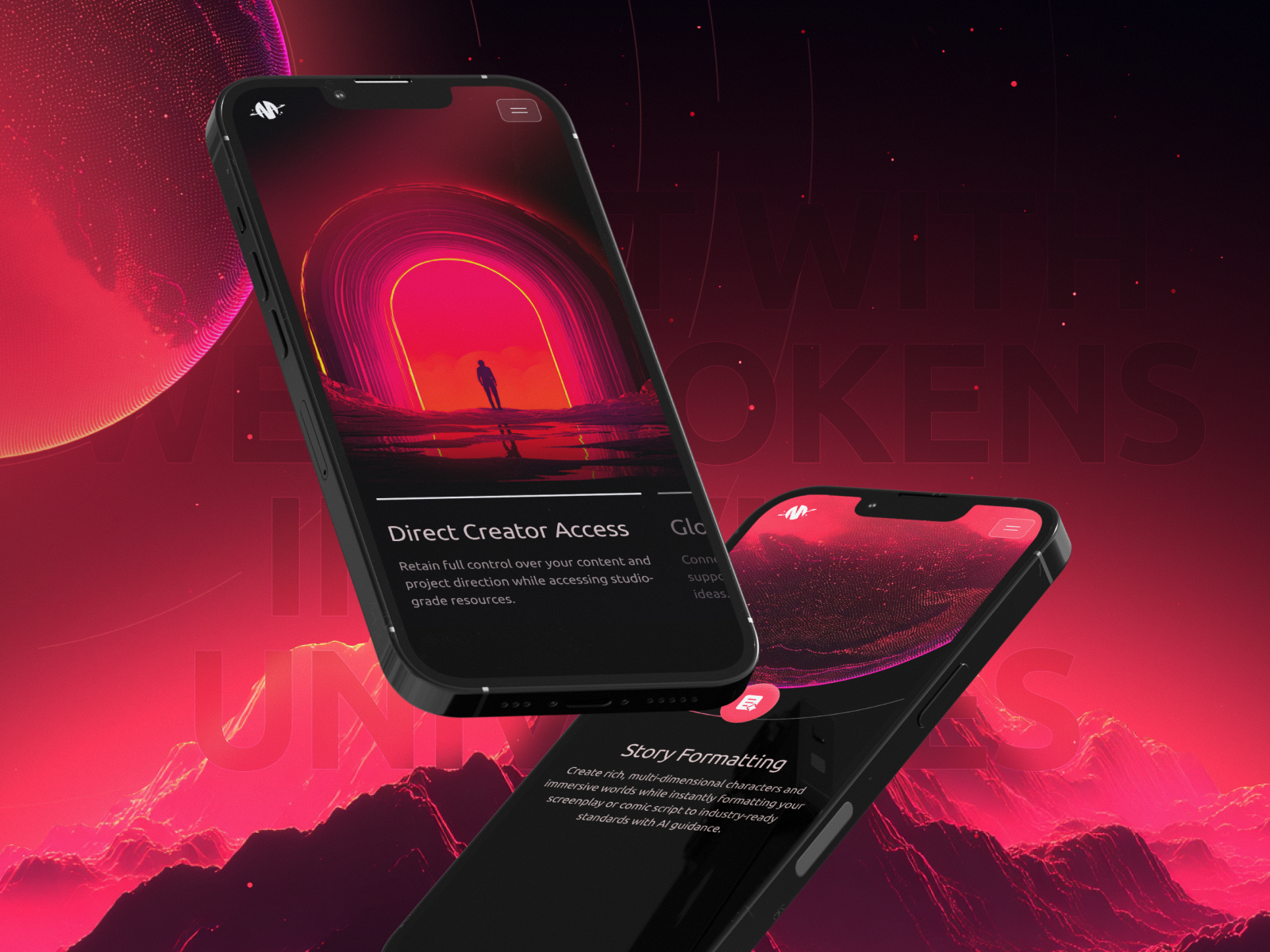 Example of Mobile UI design for Mugafi