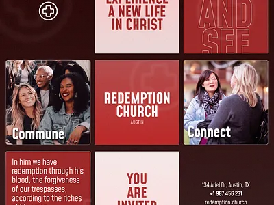 Brand Identity Design for Redemption Church branding graphic design logo