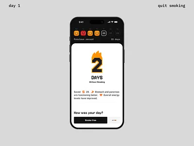 quit smoking app habit mob mobile quit quit smoking smok ui ux курить приложение