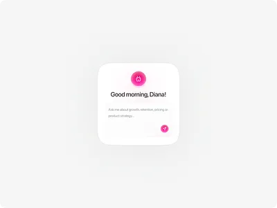 AI Chat Widget UI — SaaS Assistant Design ai assistant ui ai chat widget ai product design app ui design chat interface conversational ui dashboard widget figma gradient ui mobile ui neomorphism onboarding ui product design saas ui design soft ui