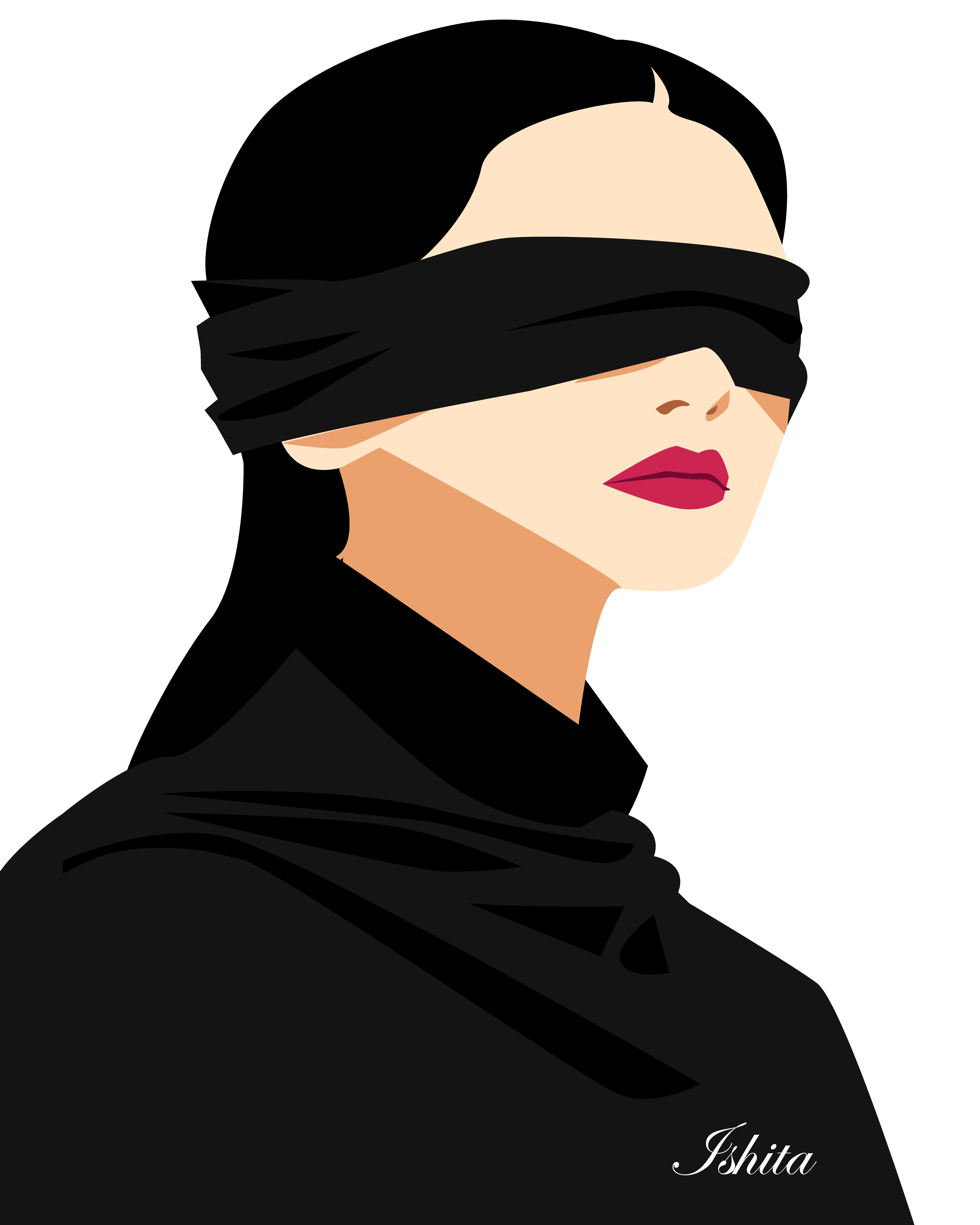 Blindfold design graphic design illustration minimalist vector
