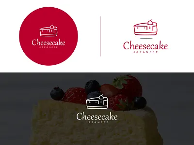 CHEESECAKE app bakery branding cake coffee creative design drink food graphic design illustration japanese logo logo design logotype minimalist modern restaurant typography vector