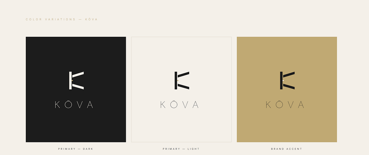 KŌVA — Premium Modular Furniture Logo Direction Image 3