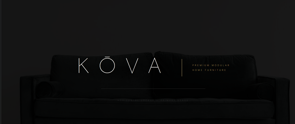 KŌVA — Premium Modular Furniture Logo Direction Image 1