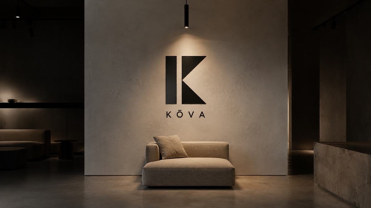 KŌVA — Premium Modular Furniture Logo Direction Image 2