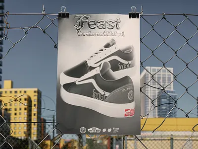 Vans x .Feast Concept Sneaker design 3d animation branding feast footwearmockup graphic design merchandise design print design shoe design sneaker design streetwear typography vans
