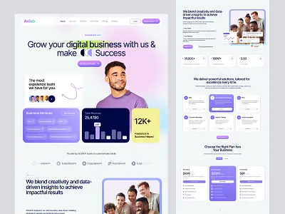 Agency Landing Page agency agency landing page agency website business website creative agency digital agency framer landing page marketing agency modern design portfolio startup agency ui ui design ux design web web design webflow website website design