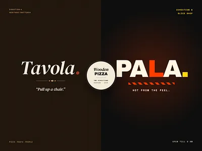 One Pizzeria, Two Souls brand identity brand system branding editorial exploration food and beverage logo mondaysys packaging pizzeria restaurant typography