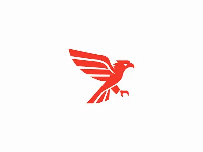 Modern Eagle Logo animal logo bird mascot bold logo brand mark creative logo eagle eagle logo esports falcon logo fierce mascot gaming mascot logo logo inspiration mascot logo minimalist eagle modern eagle red logo sharp design strong identity vector logo