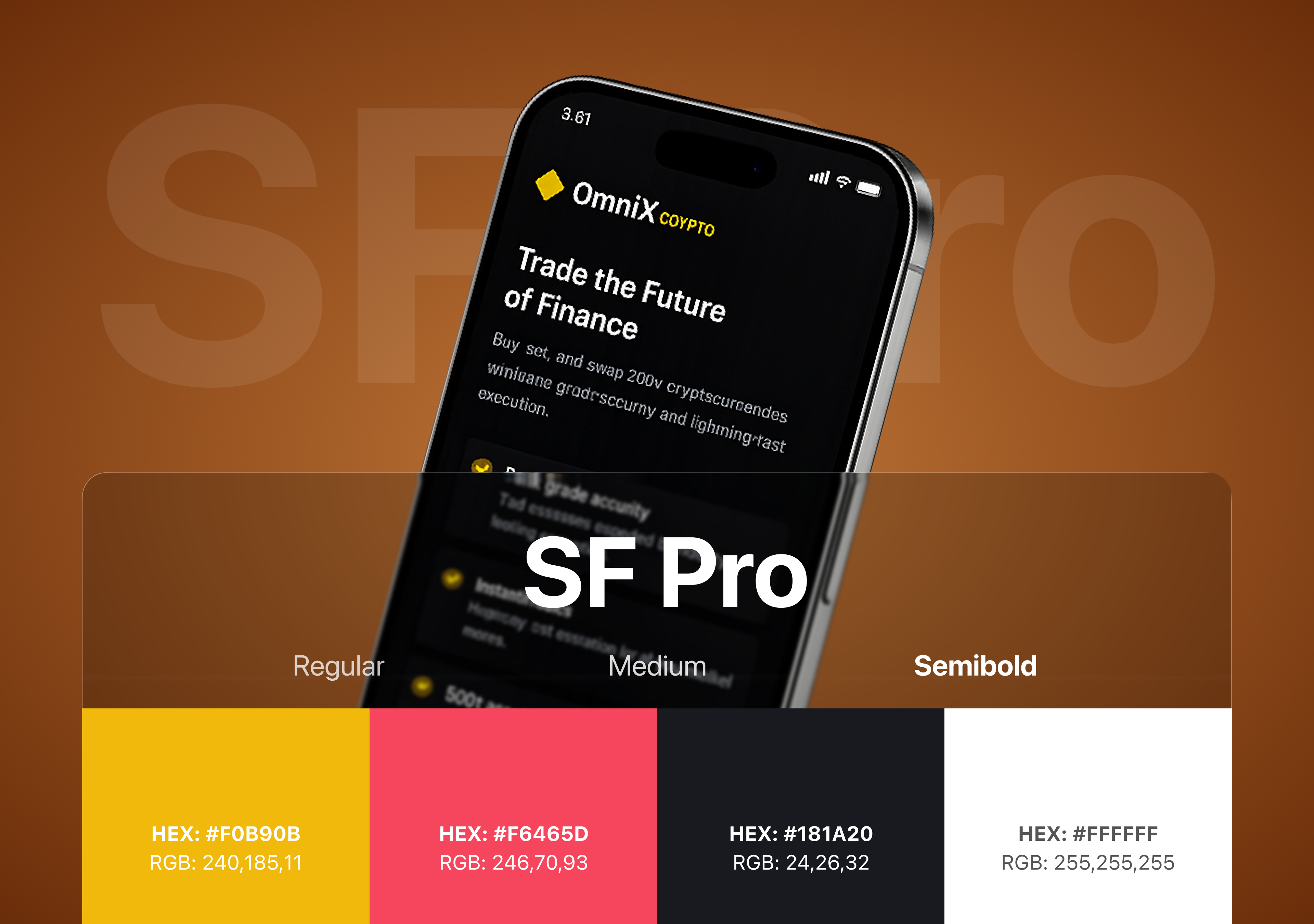 Example of Crypto App UI/UX Design