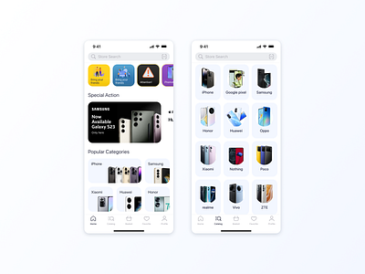 Smartphone Shop: iOS UI app catalog design ios shop ui ux