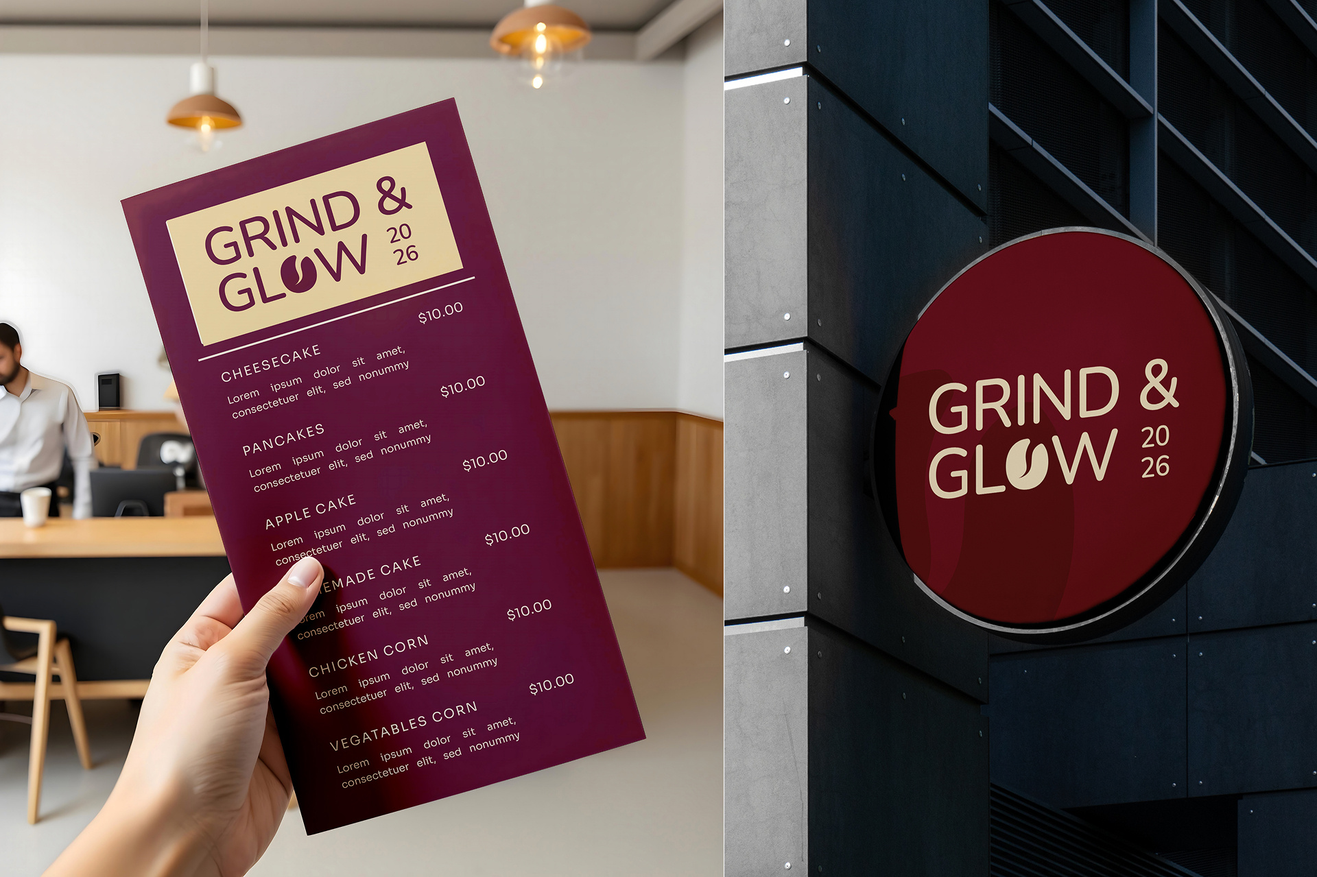 Example of Premium Coffee Café Logo Design Branding