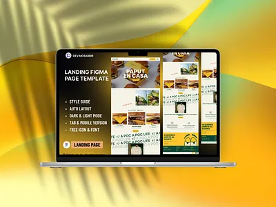 PAPUT EN CASA landing page designed by Dev.MosabbiR 3d animation branding dashboard design figma graphic design illustration logo motion graphics page ui ux