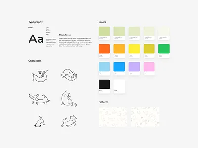 Pawly - A Visual System Built Around Simplicity and Trust brand design branding color palette design system style tile ui design