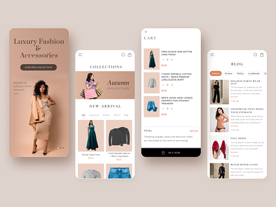 Clothing Store App app branding business clothing design online store ui ux