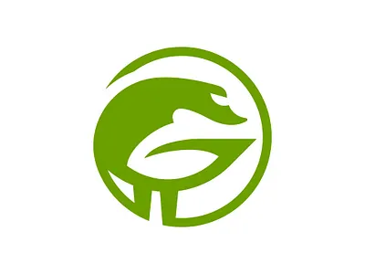 Duck Leaf Logo animal logo branding design duck leaf logo duck logo graphic design illustration leaf logo logo mallard logo nature logo vector