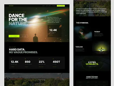 Charity for Nature: website design design interface product service startup ui ux web website