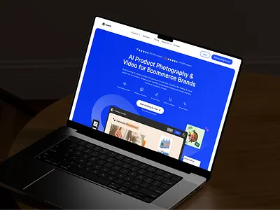 AI Product Visual Creator Website ai ecommerce homepage landingpage productdesign saas uidesign uxdesign webdesign webpage website design