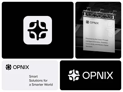 Opnix — Logo & Branding Design abstract logo ai branding ai logo brand identity branding creative logo digital logo futuristic logo geometric logo icon design innovation logo logo logotype modern logo network logo smart tech software logo technology branding