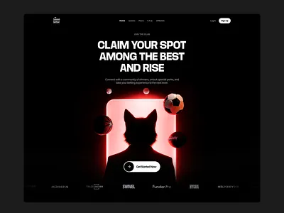 The Funded Bettor - Call to Action Section betting call to action cta gaming landing sports sports betting web web design