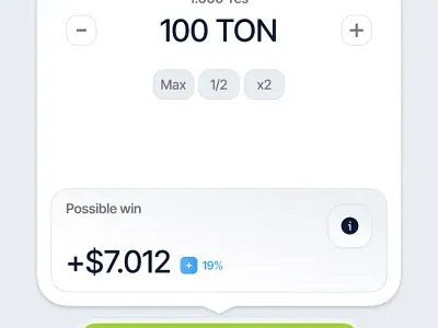 Tonomy | Telegram Mini App Crypto Bet bet design blockchain crypto crypto wallet fintech ui mobile app telegram mobile app tg tma ton ton app tonomy ui user experience user flow ux web3 app web3 design