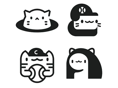 Some Kittens Logomark Design By Anh Do — Logo Designer anhdodes branding cat design graphic design kitten kitty logo logo design logo designer logodesign mascot minimalist logo pet